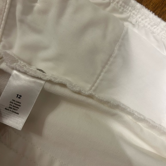 A.N.A White Denim Bermuda Shorts With Pockets and Zipper Button Closure - Picture 13 of 13